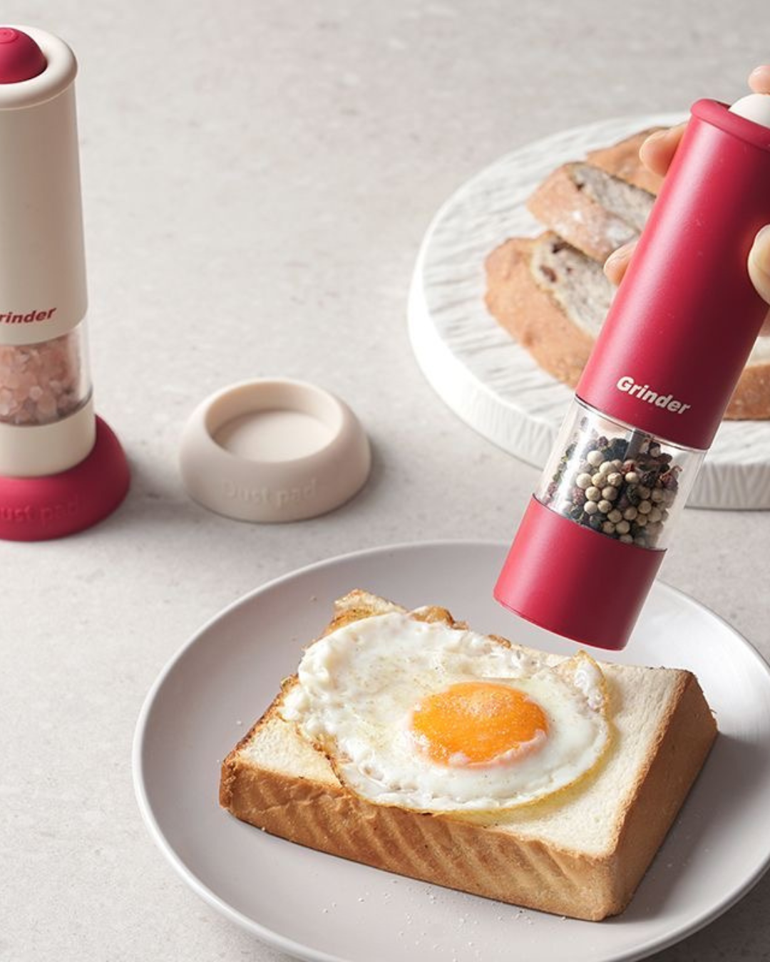 Professional Electric Pepper & Salt Grinder Set – One-Touch & Rechargeable