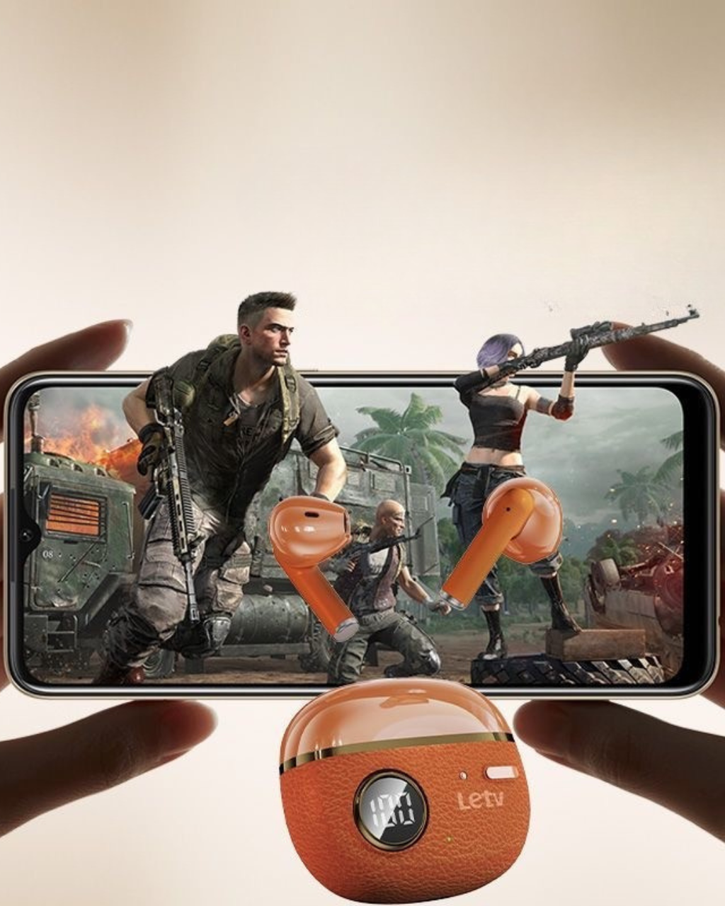 Bluetooth 5.4 Wireless Earbuds – HiFi Sound, Low-Latency & LED Battery