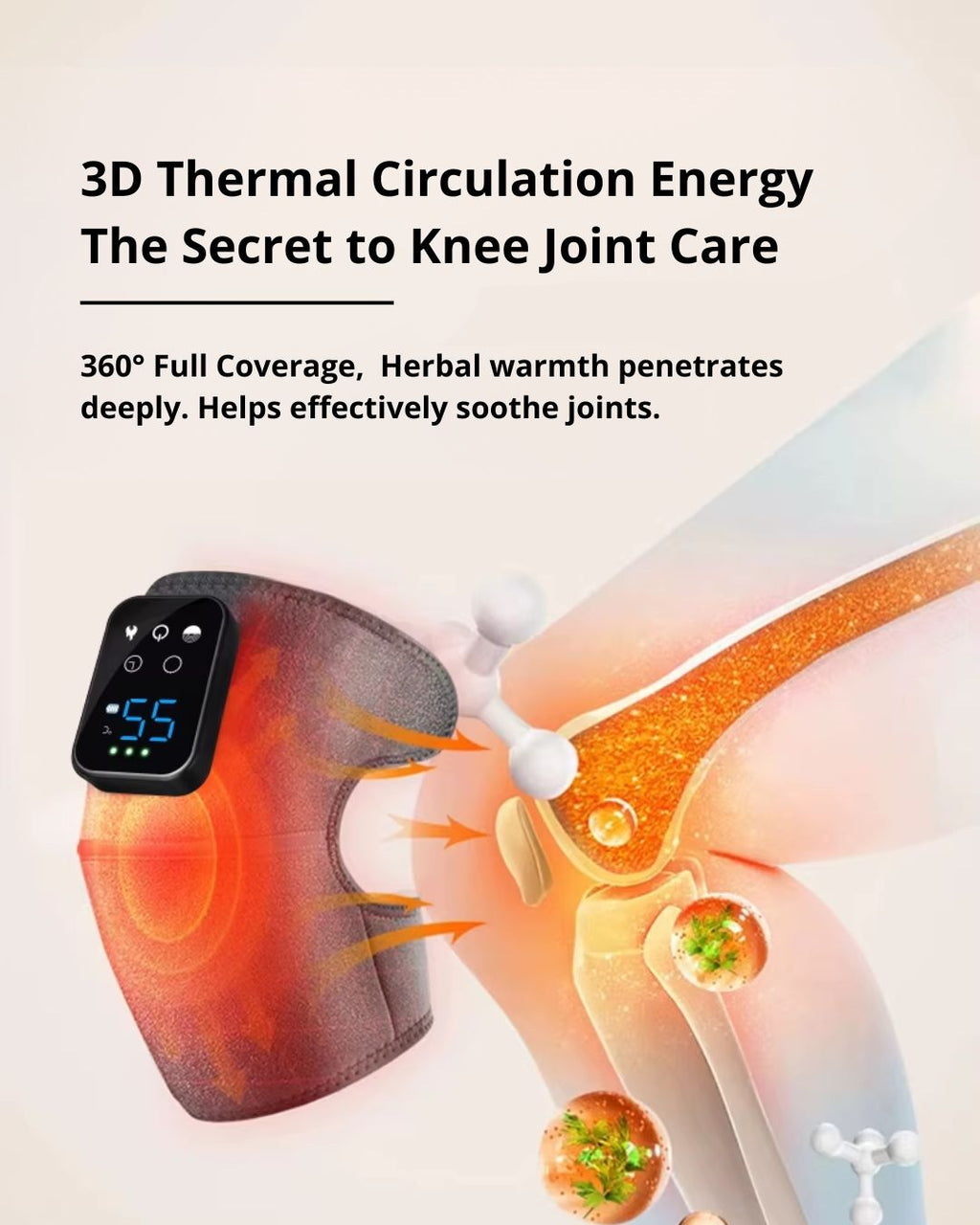 Heated Knee Massager with Vibration (2-Pack)