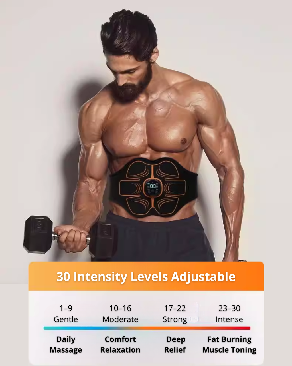 Wireless EMS Waist Belt – Hands-Free Abdominal & Core Toning