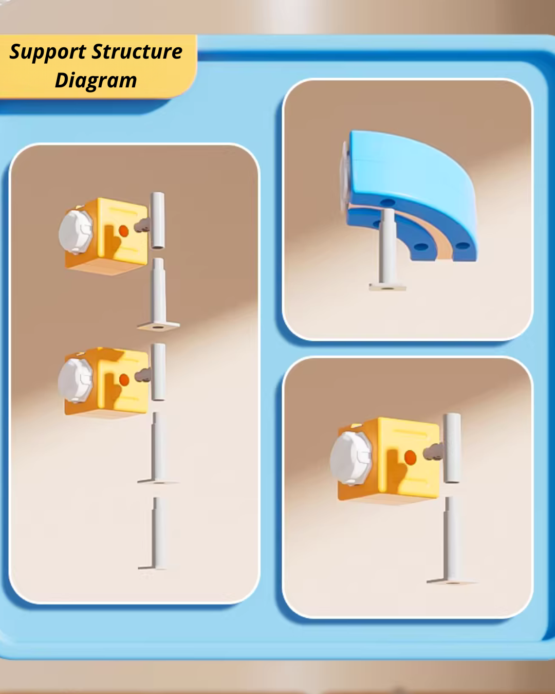 Magnetic Track Car Building Set with Upside-Down Driving