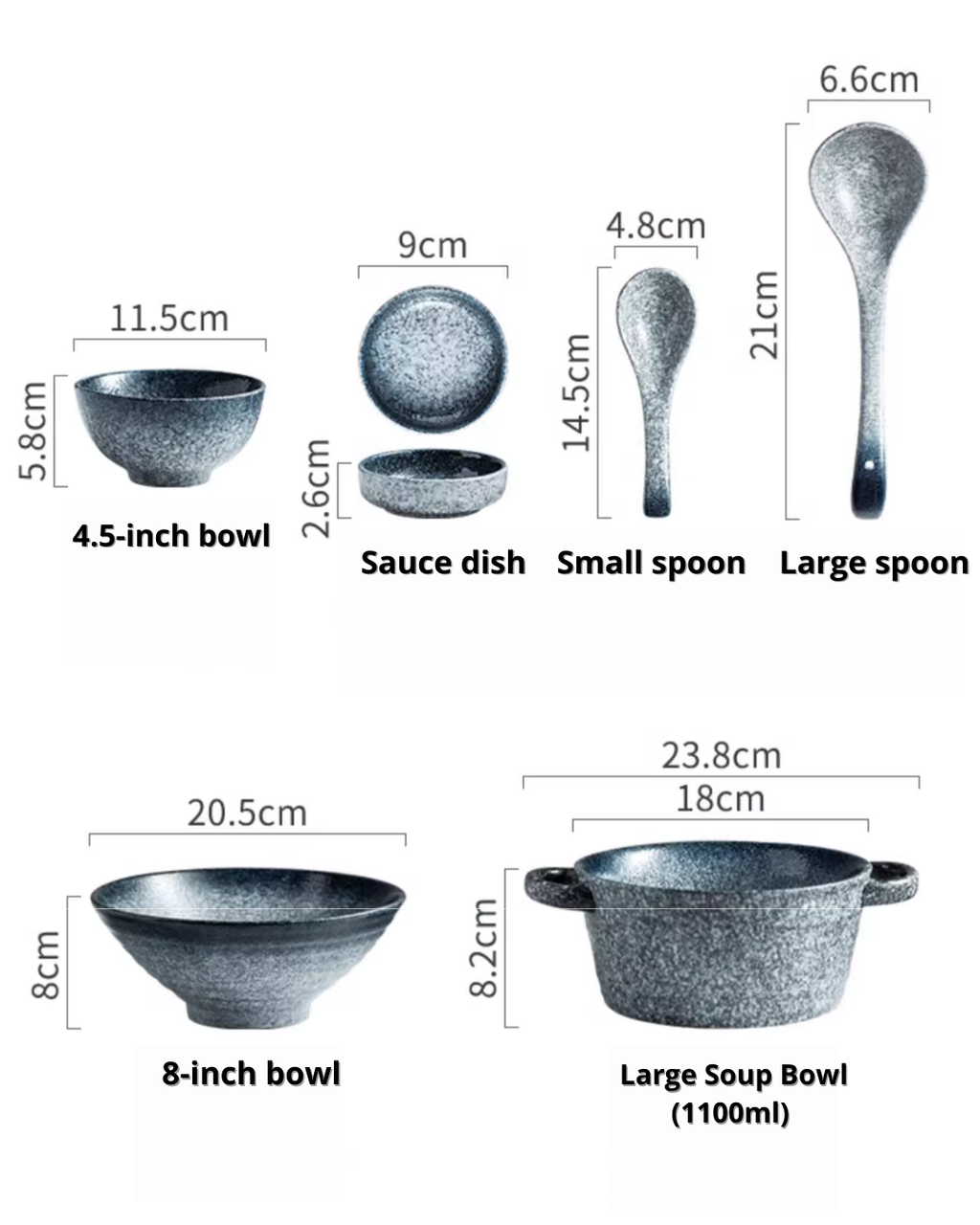 Japanese Porcelain Dinnerware Set – Minimalist Design for Everyday Use