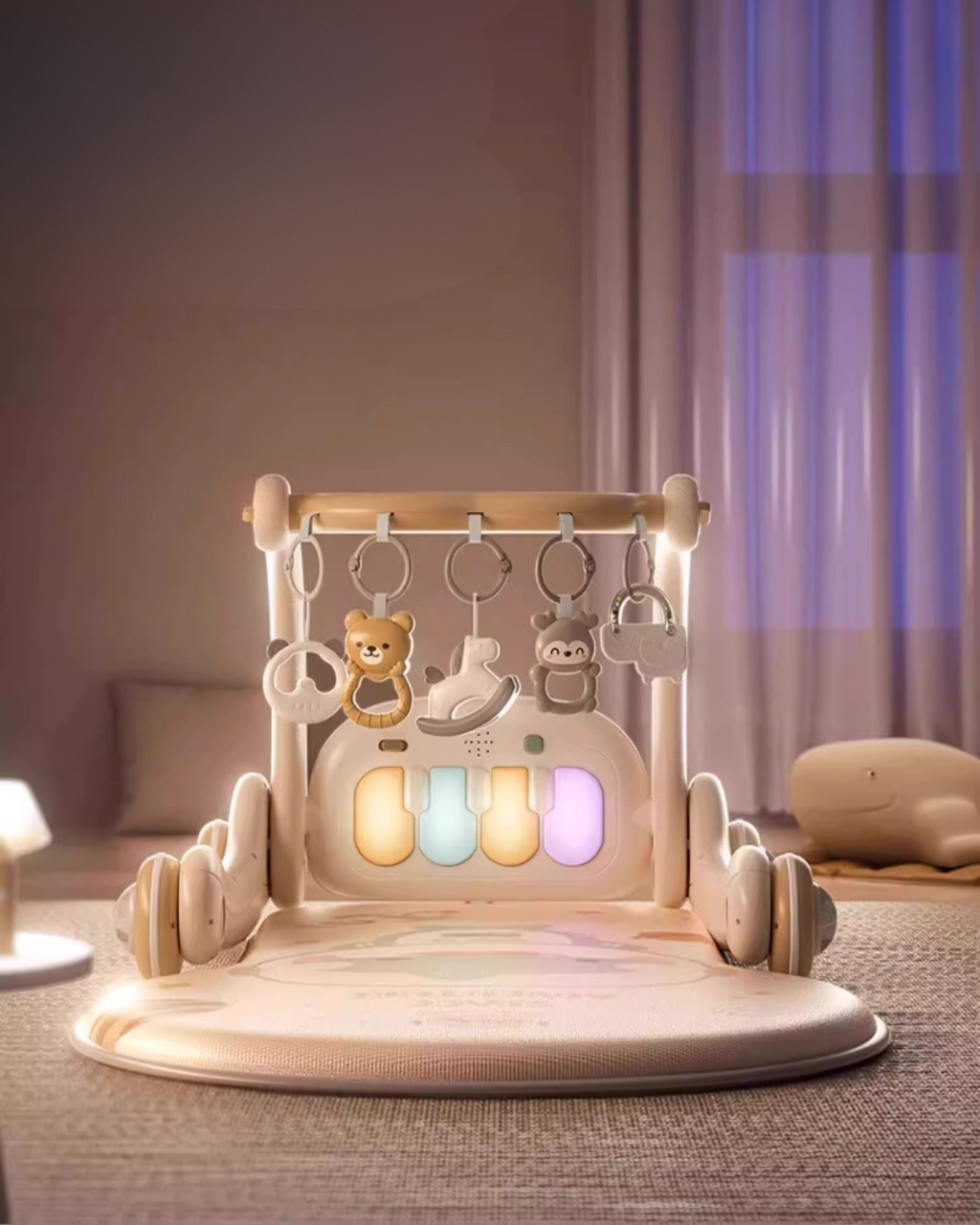 5-in-1 Baby Activity Gym & Walker for Infant Development & First Steps