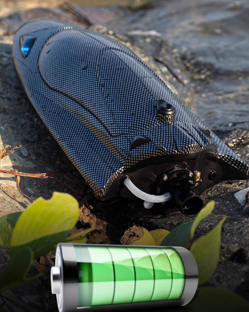 High-Speed RC Jet Boat with Self-Righting & LED Night Lights