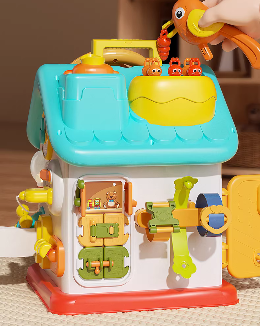 Interactive Montessori Busy Cube – Fine Motor & Early Learning Toy