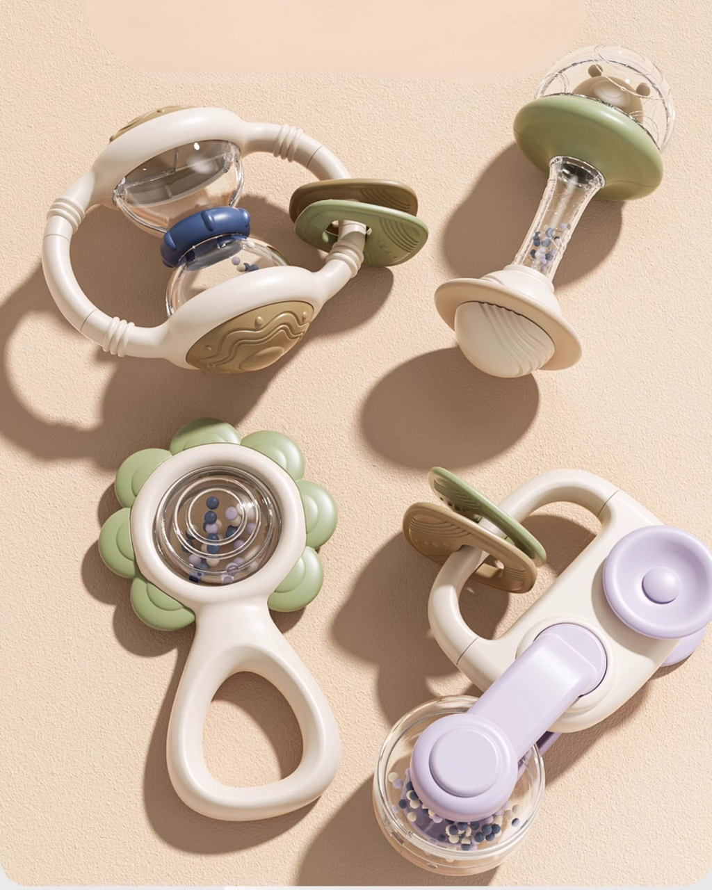 10-Piece Baby Rattle & Teether Set – Safe, Sensory & Teething Relief