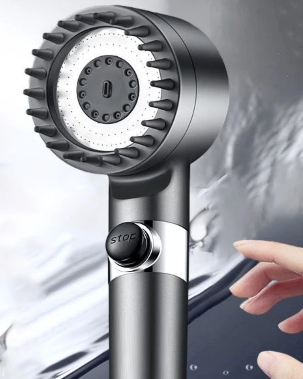 Turbo High-Pressure Shower Head with Filtration – Spa-Like Showers