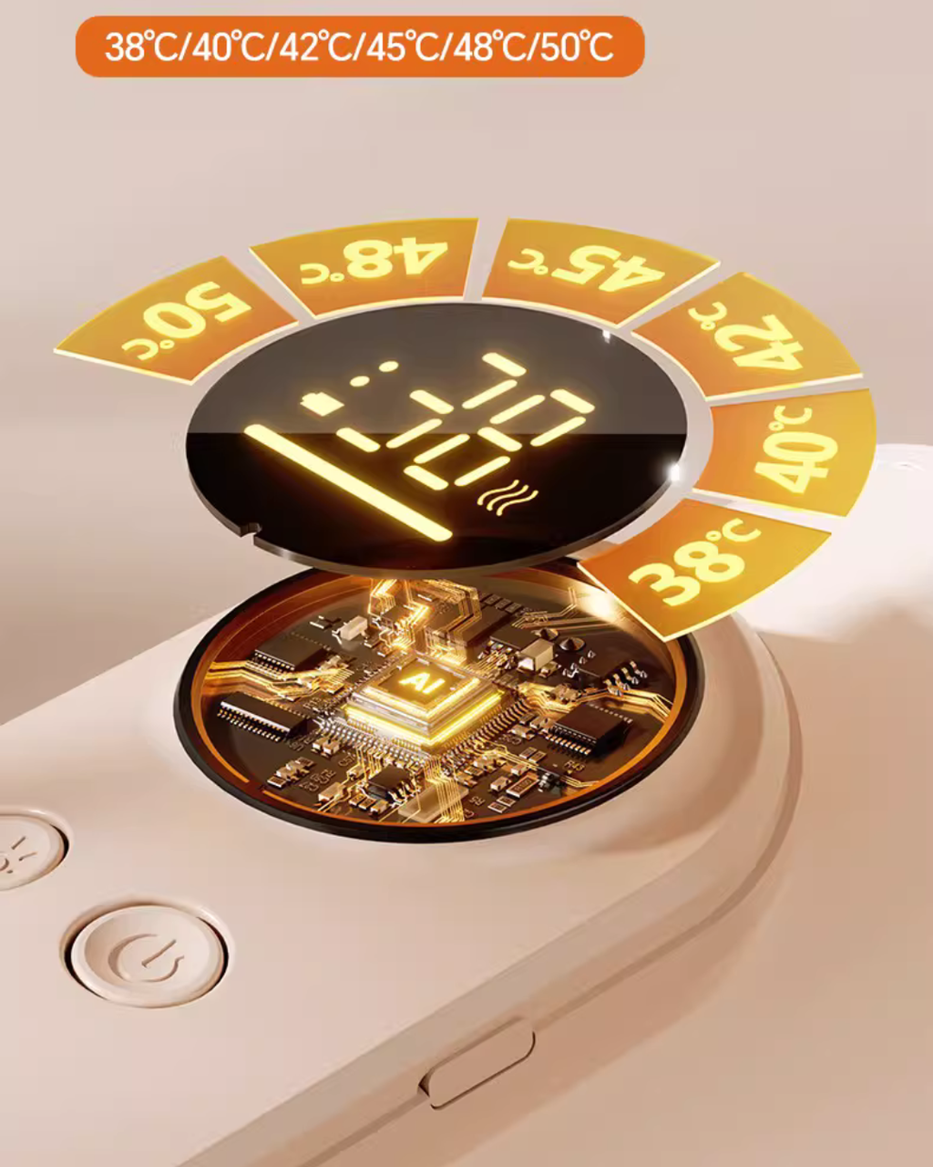 Wireless Portable Baby Bottle Warmer – Adjustable Temperature & USB