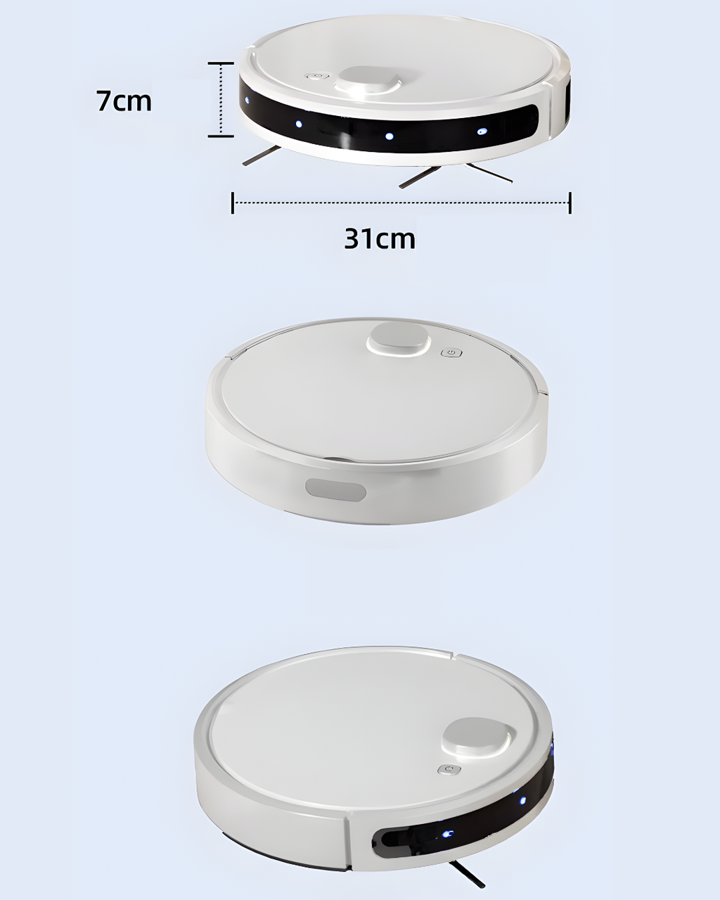 Robot Vacuum and Mop with Laser Navigation for Modern Homes
