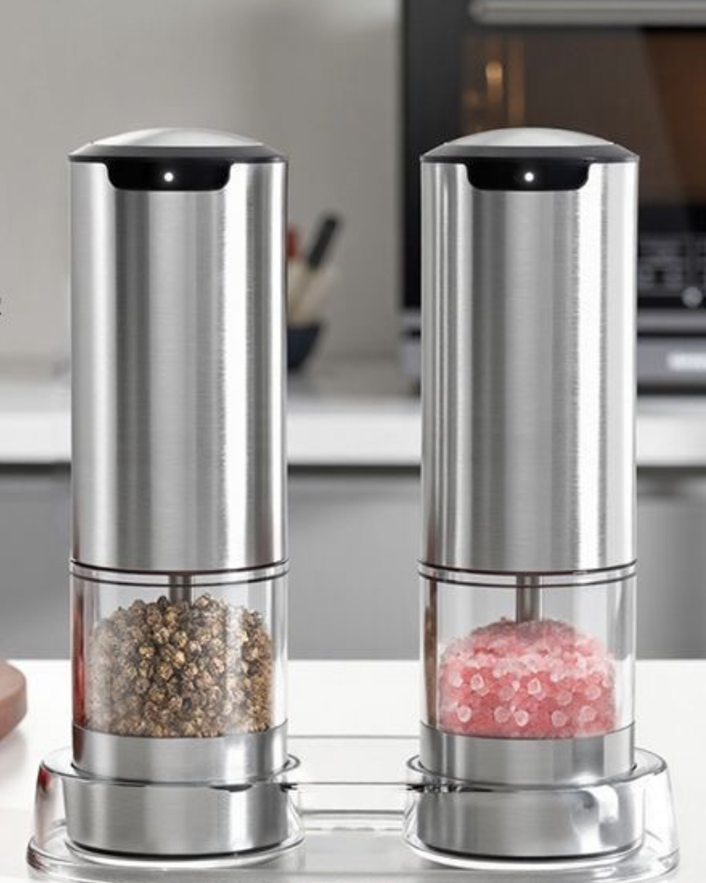 Rechargeable Salt & Pepper Grinder Set – Effortless Daily Seasoning