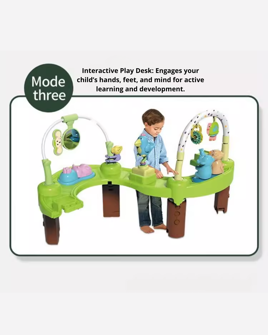 Multi-Function Baby Jumper Chair with 360° Rotating Seat & Toys