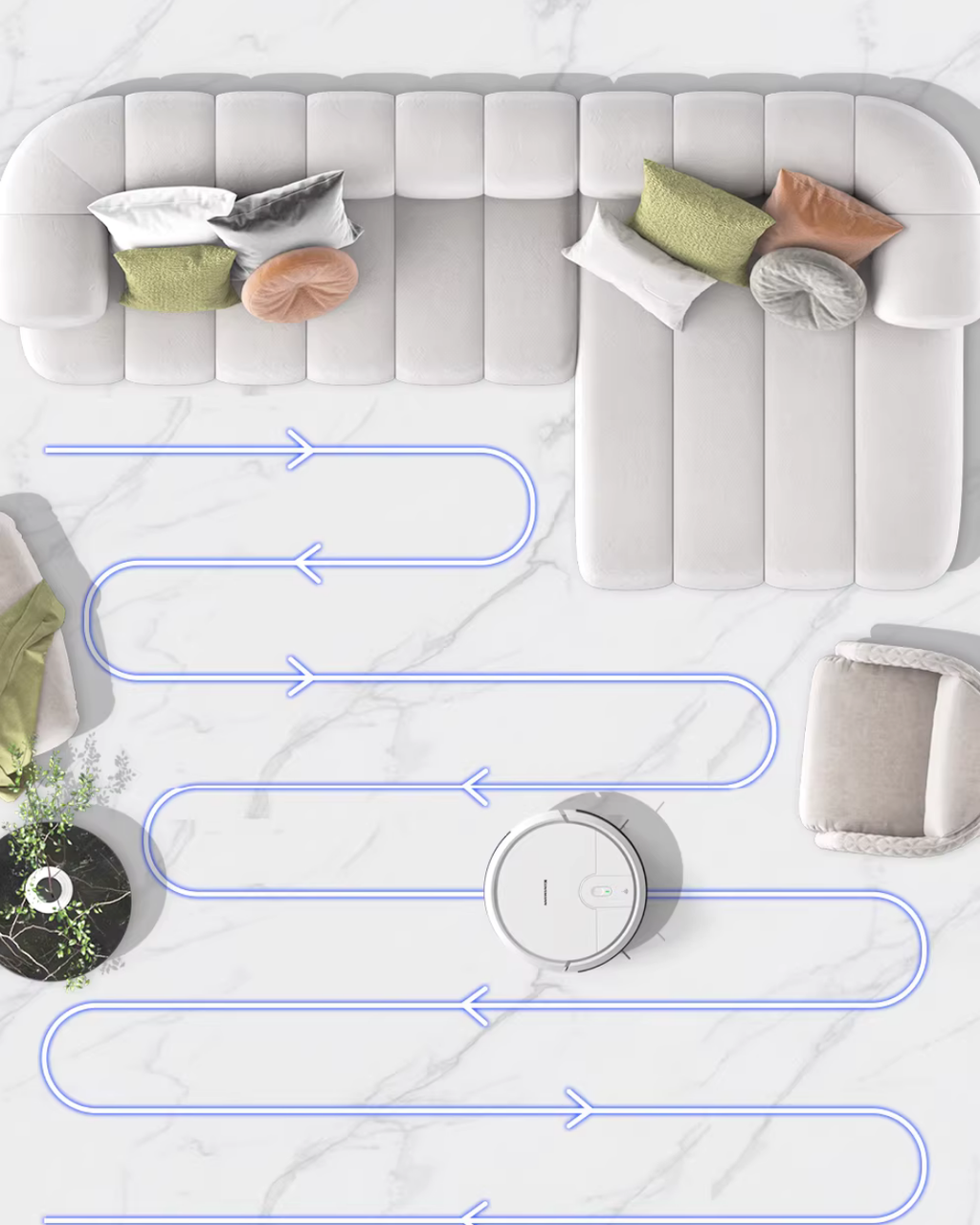 Smart Robot Vacuum & Mop with App Control for Busy Homes