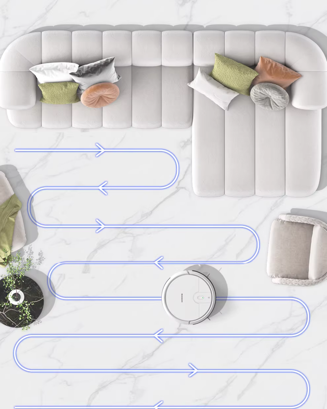 Smart Robot Vacuum & Mop with App Control for Busy Homes