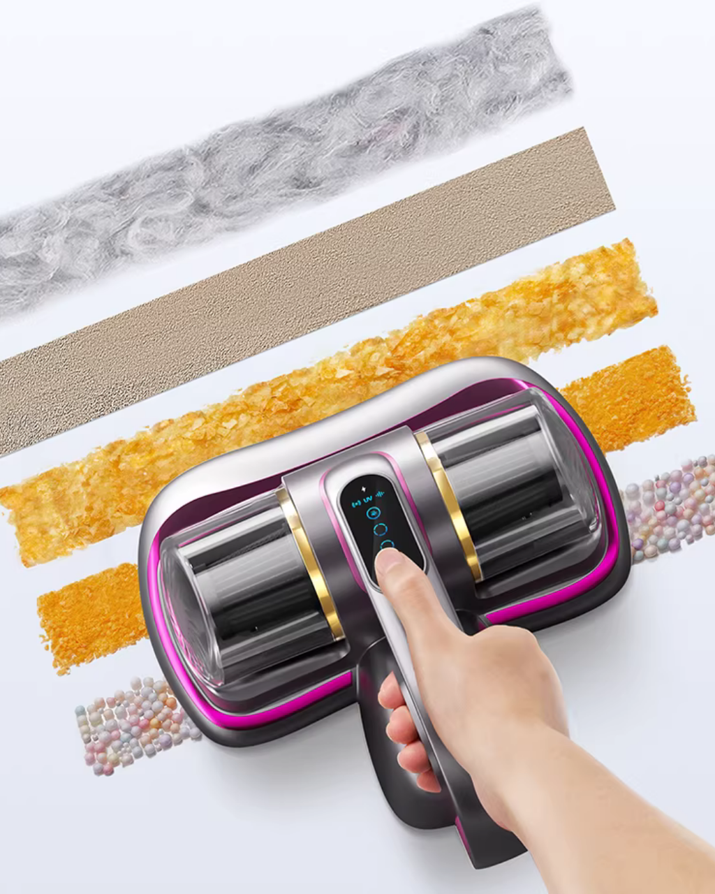 Mite Vacuum Cleaner for Mattresses with UV & HEPA Filtration