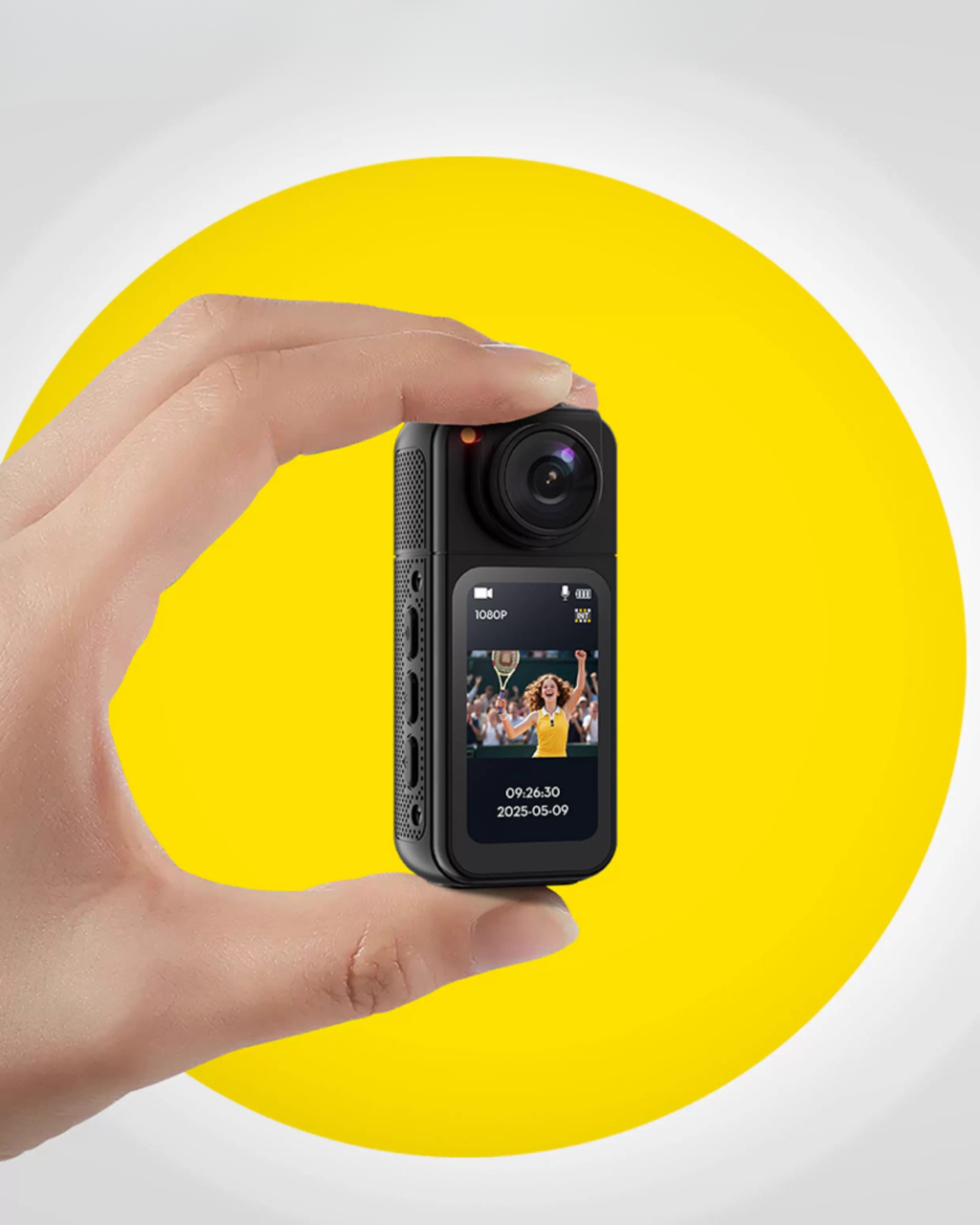 Ultra-Mini 2.7K Thumb Action Camera – Wearable Hands-Free POV Recording