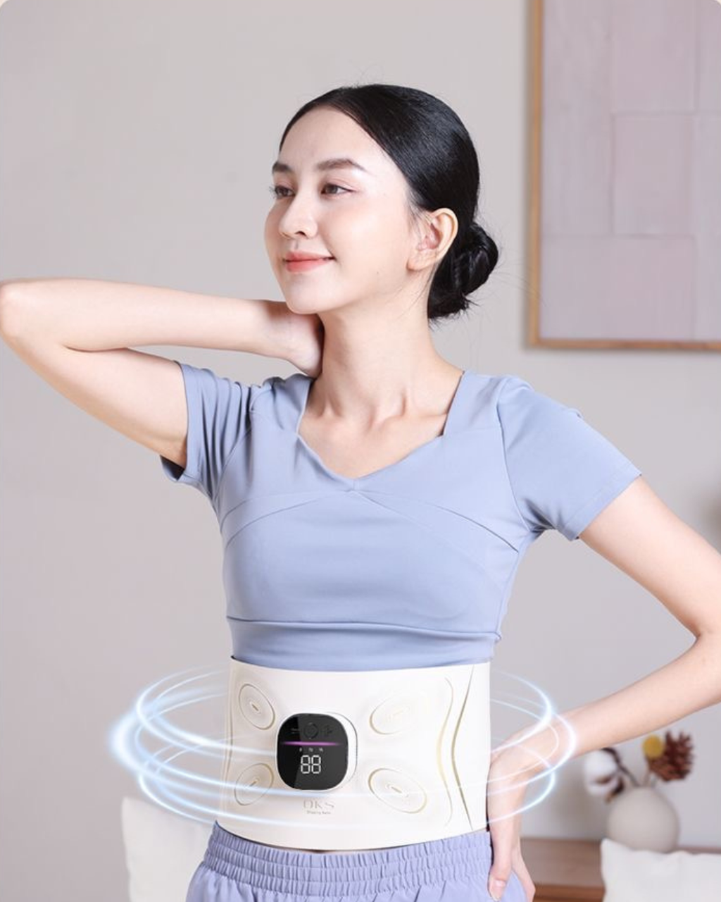 Slim & Comfortable EMS Waist Belt for Home, Work & Daily Use