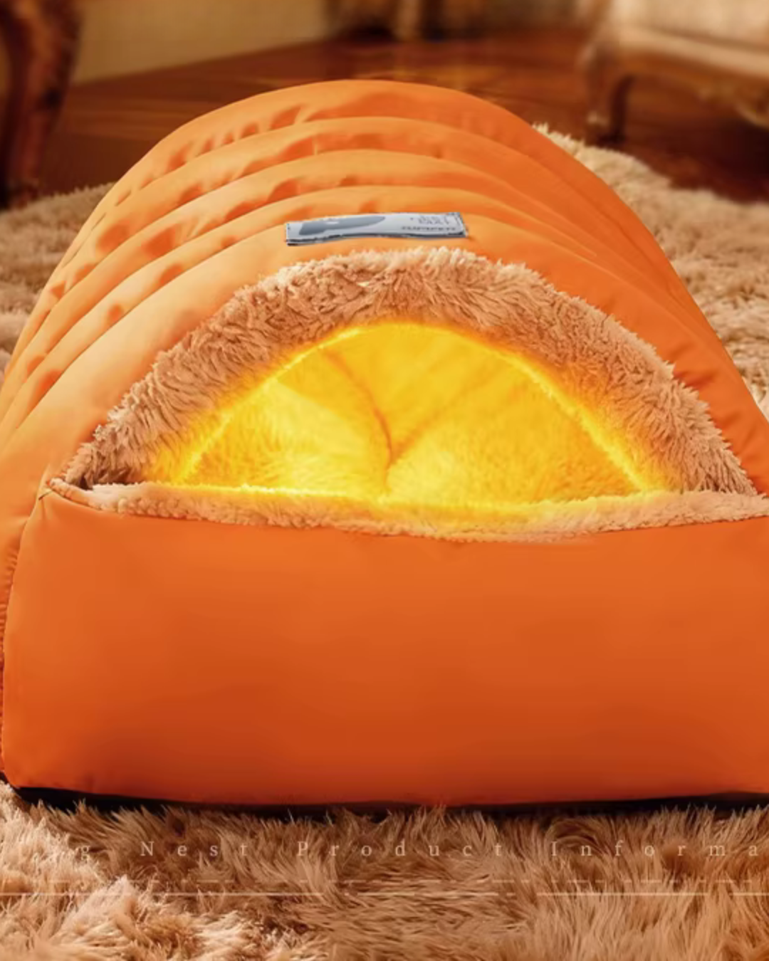 Enclosed Pet Sleeping Bag Bed for Cats & Small Dogs