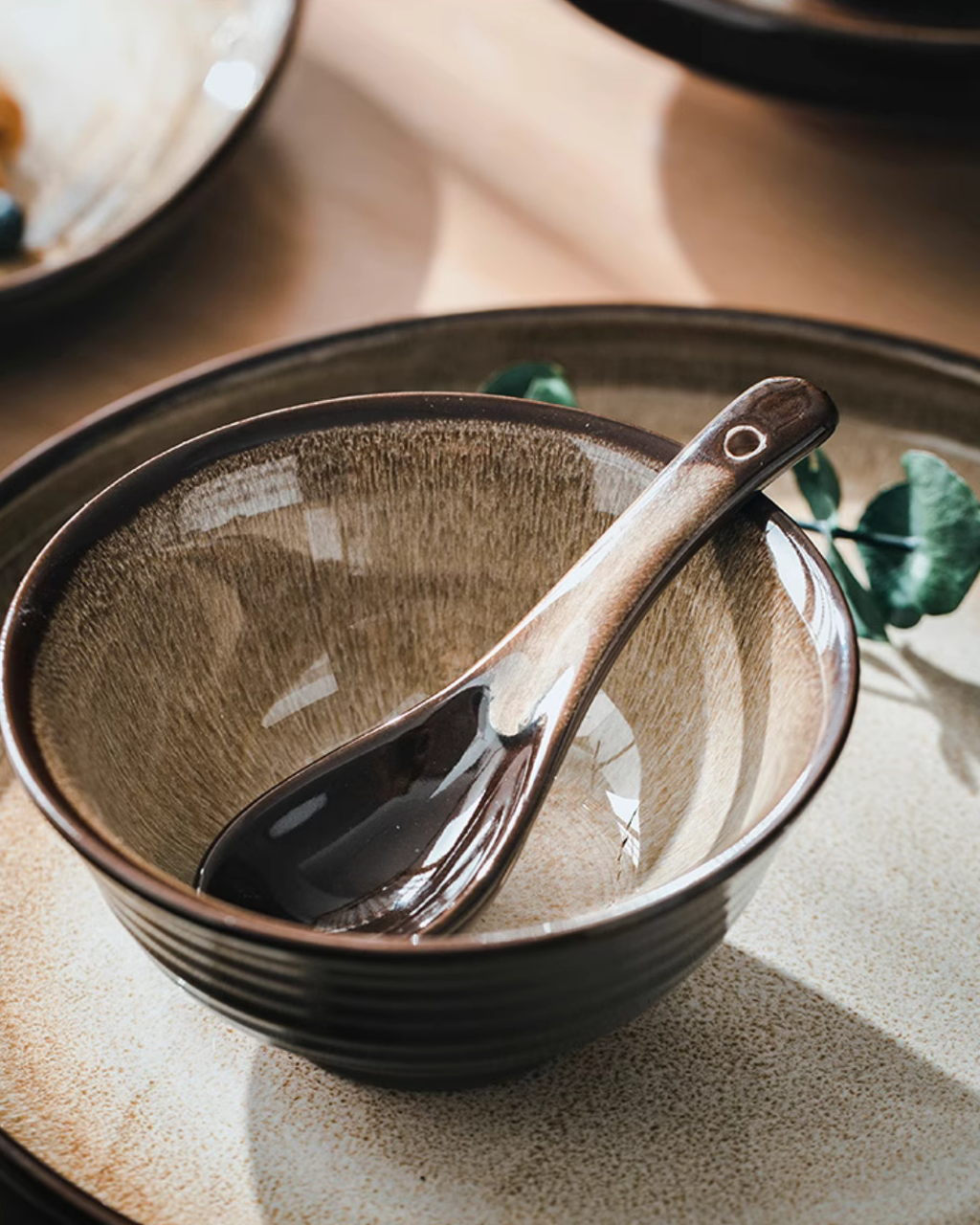 Japanese-Style Zisha Kiln-Change Dinnerware Set — Unique Handcrafted Ceramic