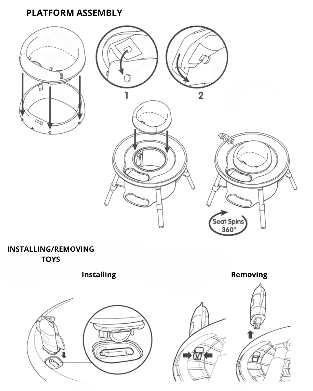 Early Learning Jumper Chair & Activity Center with Music & Toys