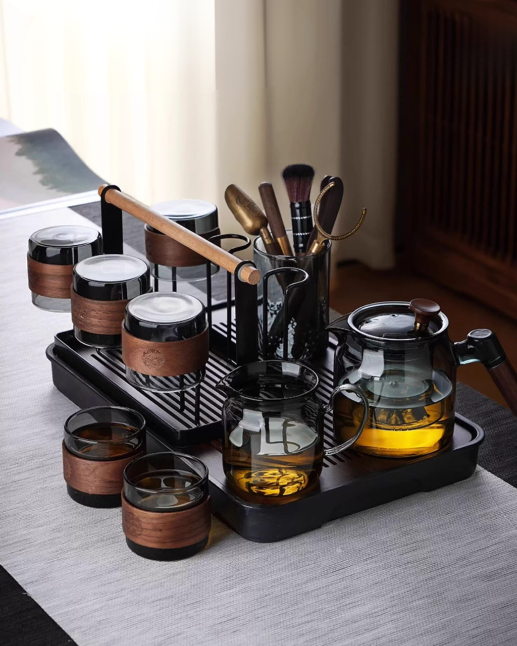 Elegant Glass Tea Set for Everyday Brewing & Mindful Gatherings