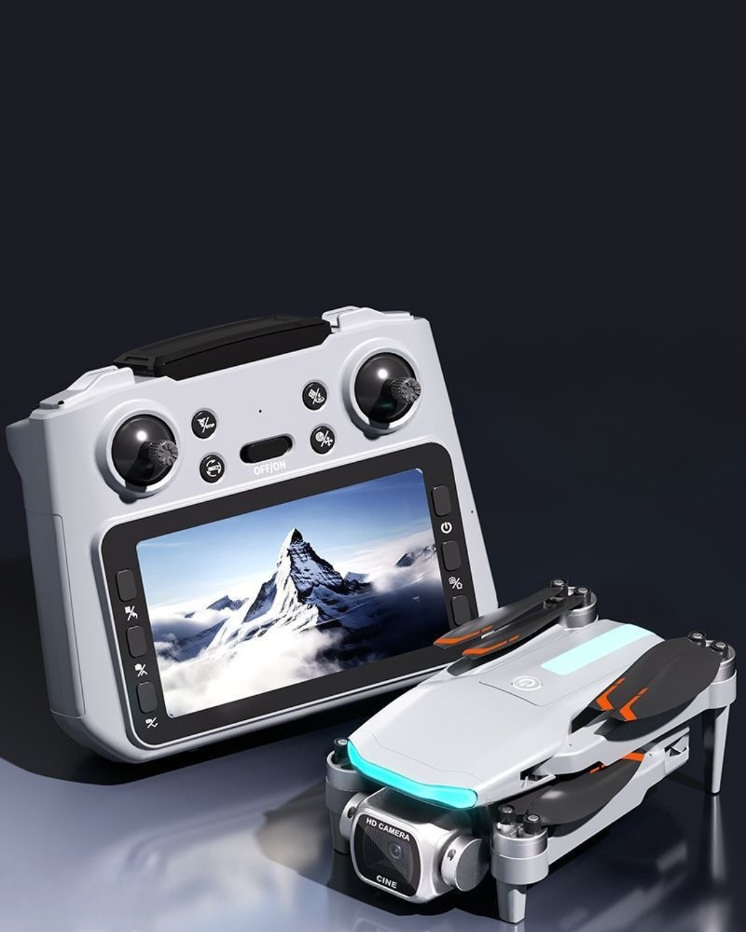 Professional HD Camera Drone with 7.48” Screen & 50× Zoom