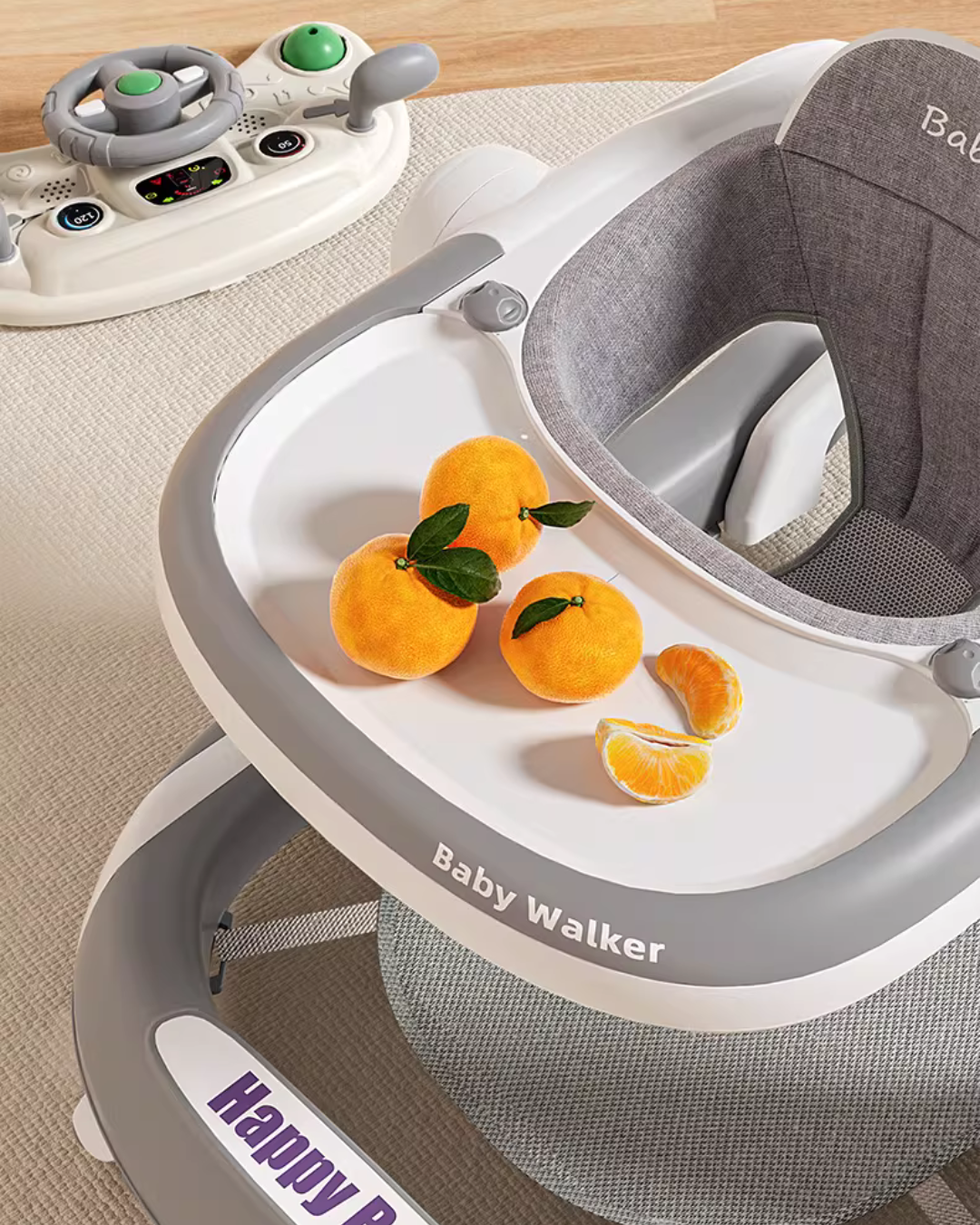 4-in-1 Baby Walker with Music & Lights Activity Tray – 6 Months+