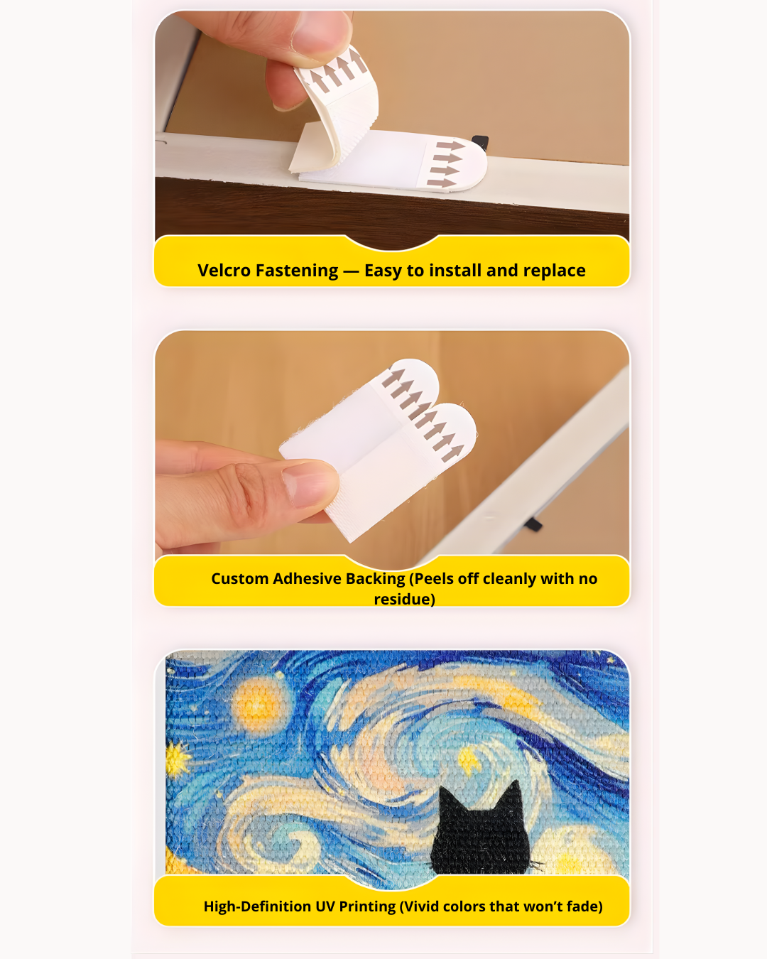 Wall-Mounted Cat Scratching Board to Protect Furniture