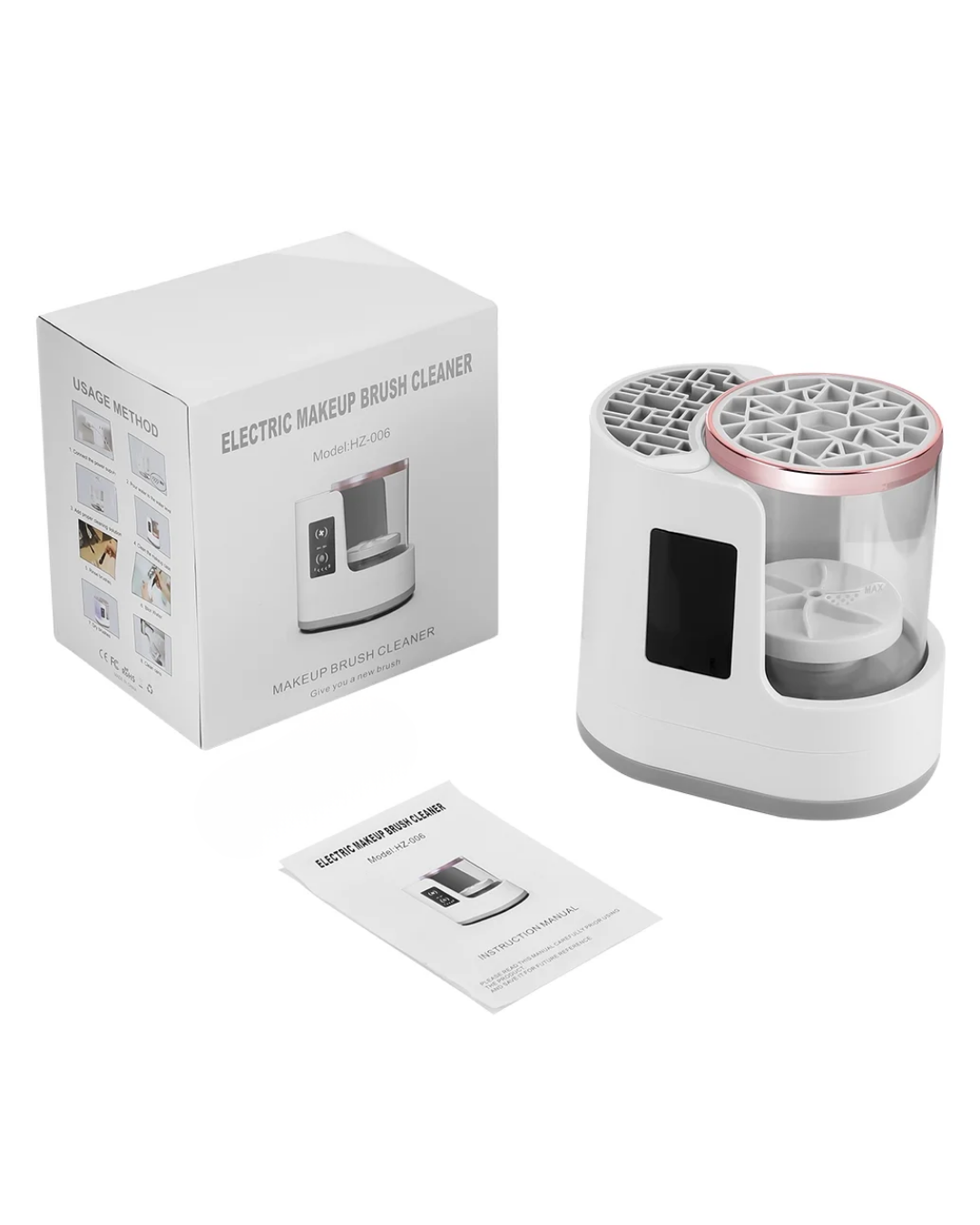 Automatic 3-in-1 Makeup Brush Cleaner & Dryer for Home & Vanity