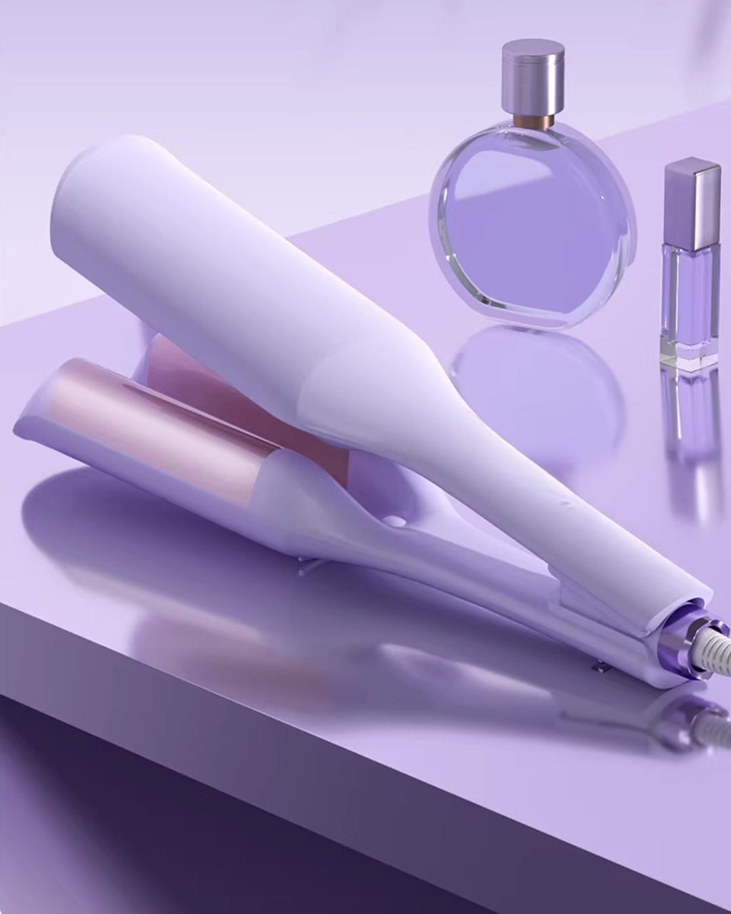 Deep U Triple Barrel Curling Iron – Korean-Style Water Waves