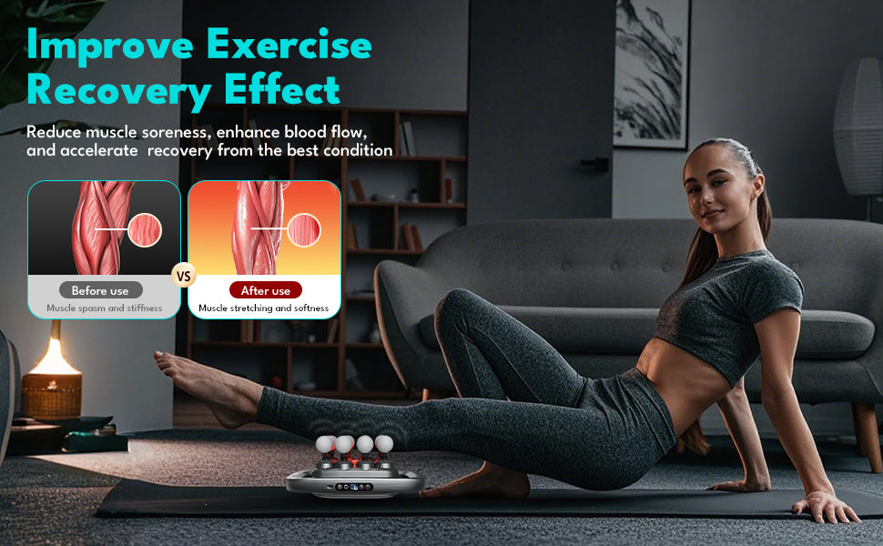 Portable Deep Tissue Massage Gun – 16-Head Muscle Relief & Recovery