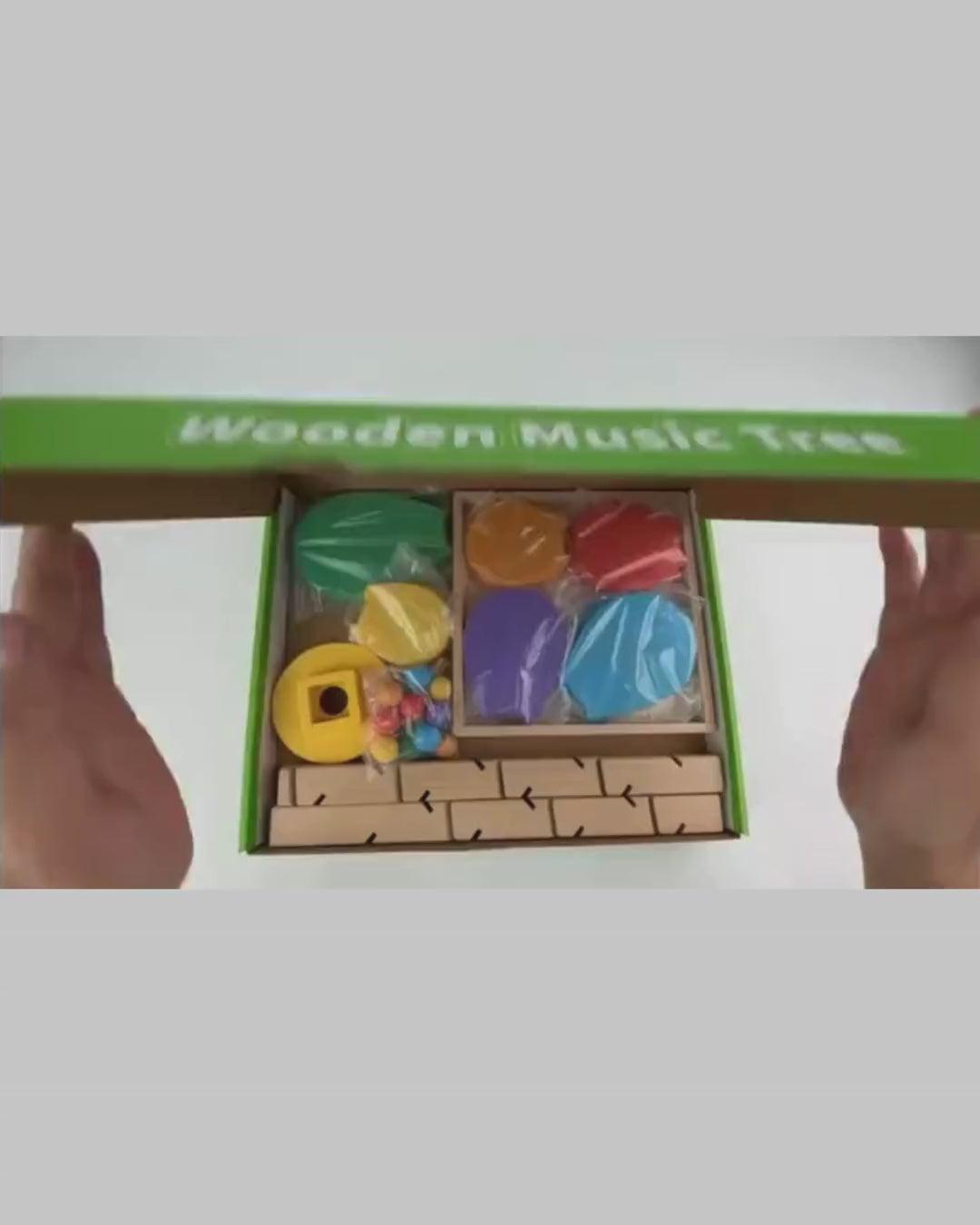 Colorful Montessori Wooden Marble Music Tree – Hands-On Learning for Kids