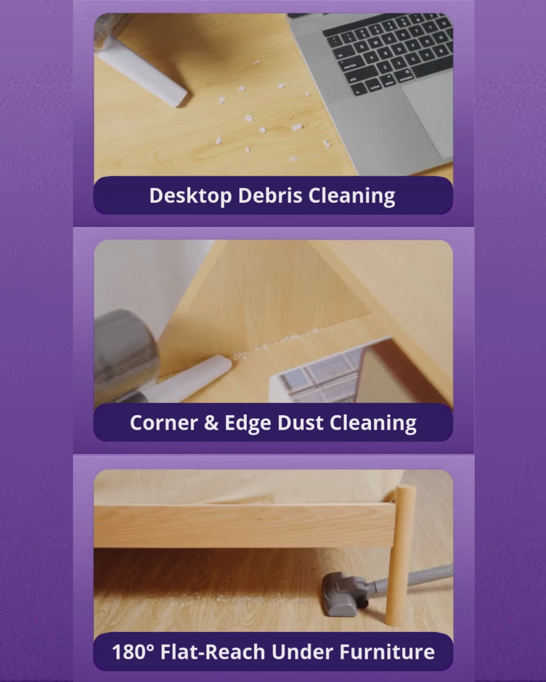 Handheld Cordless Vacuum Cleaner – Multi-Surface & Mite Removal